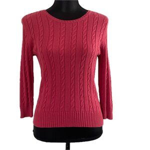 🌻 🌸 Context Fuschsia 3/4-Sleeve Sweater – Sz PS – Flawless Condition